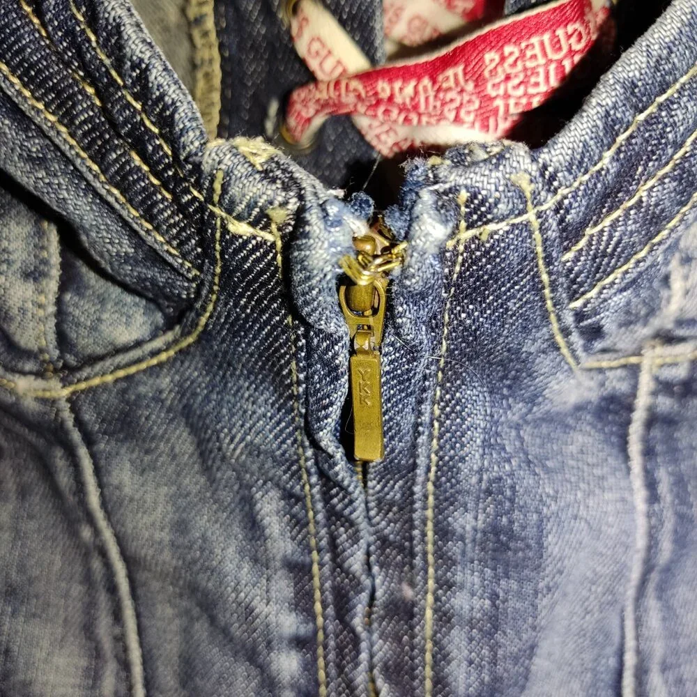 Guess Premium | Denim corset bustier top | Size XS - Picture 6 of 16